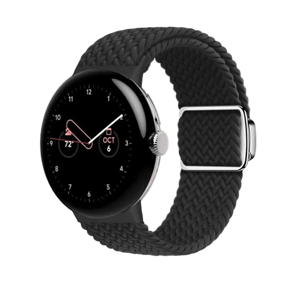 Nylon Braided Magnetic Strap for Google Pixel Watch 2 Band Replacement Belt Wristband Fabric Bracelet Pixel Watch 2 Accessories