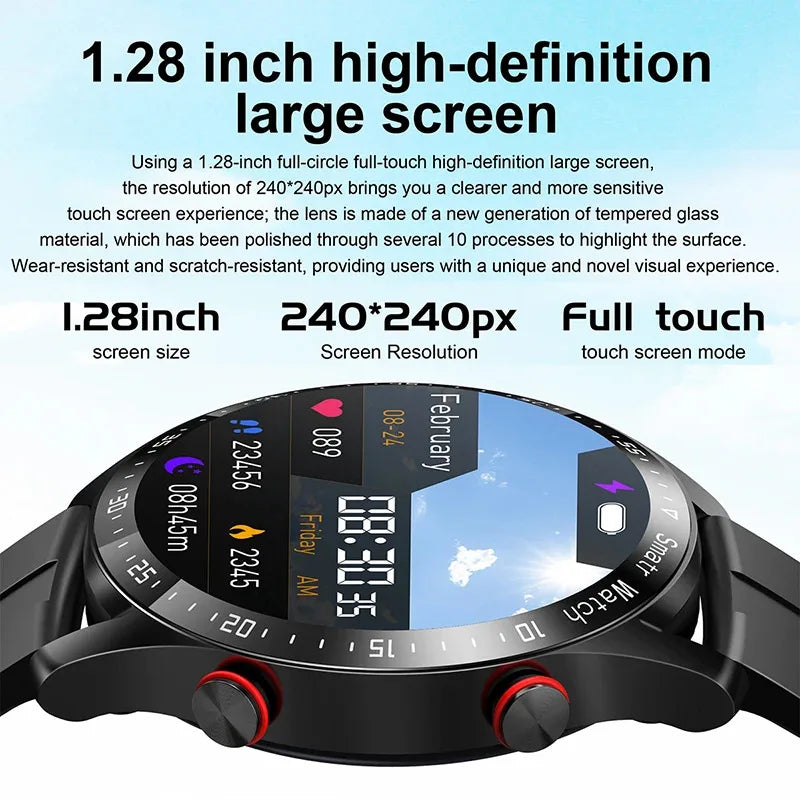 New 2024 Ecg+Ppg Smart Watch Bluetooth Call Music Player Men's Watches Sports Waterproof Luxury Smartwatch Wristwatch for Men