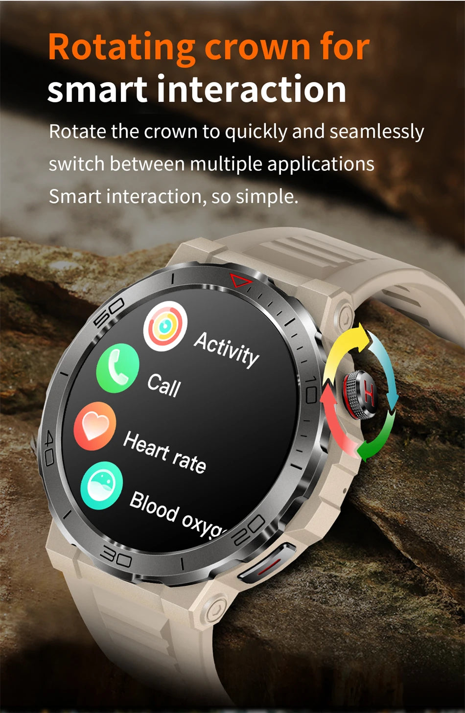 ChiBear Amoled smart Watch Bluetooth Call IP68 Waterproof Smartwatch Men 2024 New 1.43 Inch 466*466 HD Display 400Mah Battery