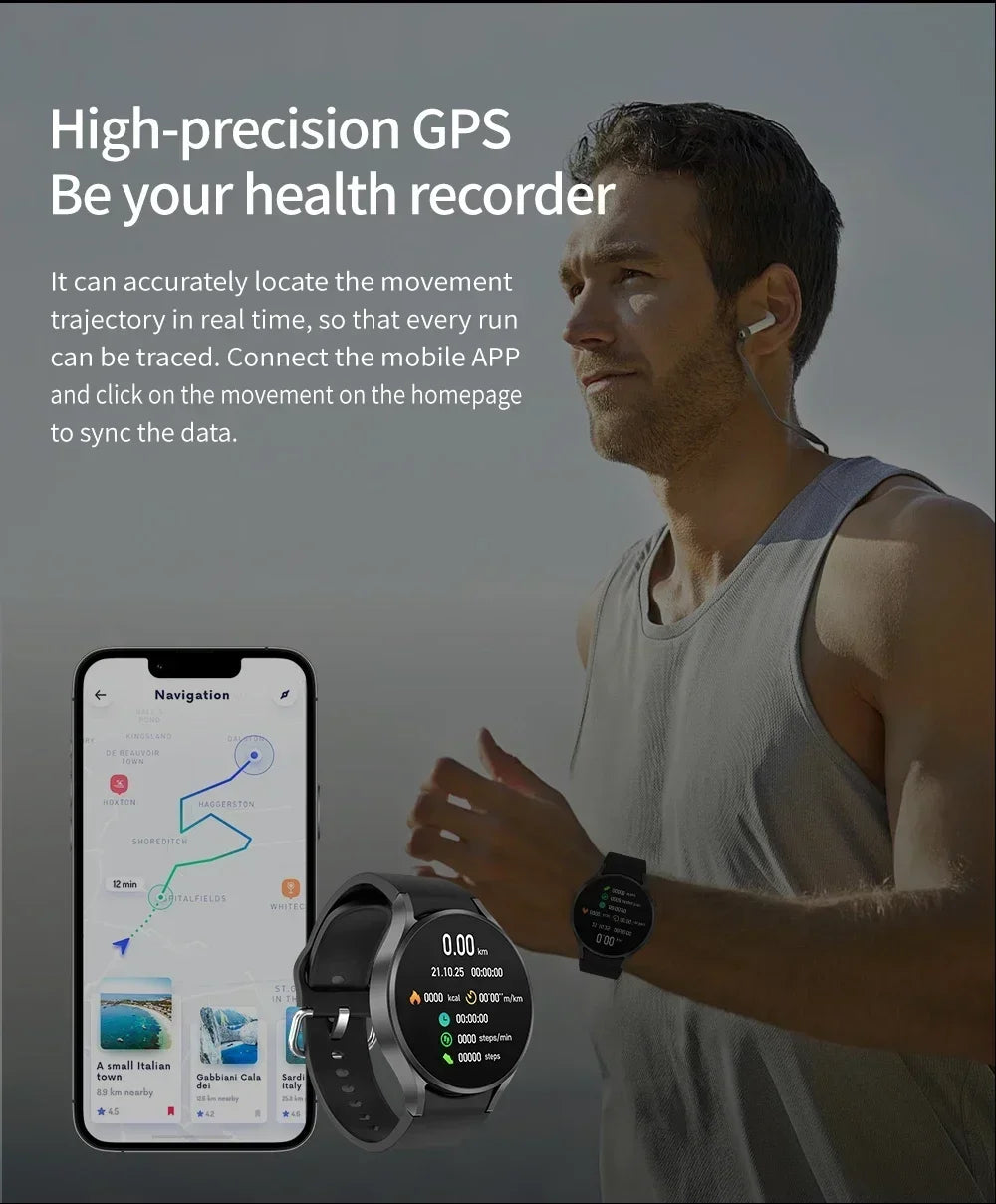 2024 New Watch 6 IP68 Waterproof Korean Support GPS Track For Huawei Xiaomi Smartwatch Men Galaxy Fitness Tracker S3 Smartwatch