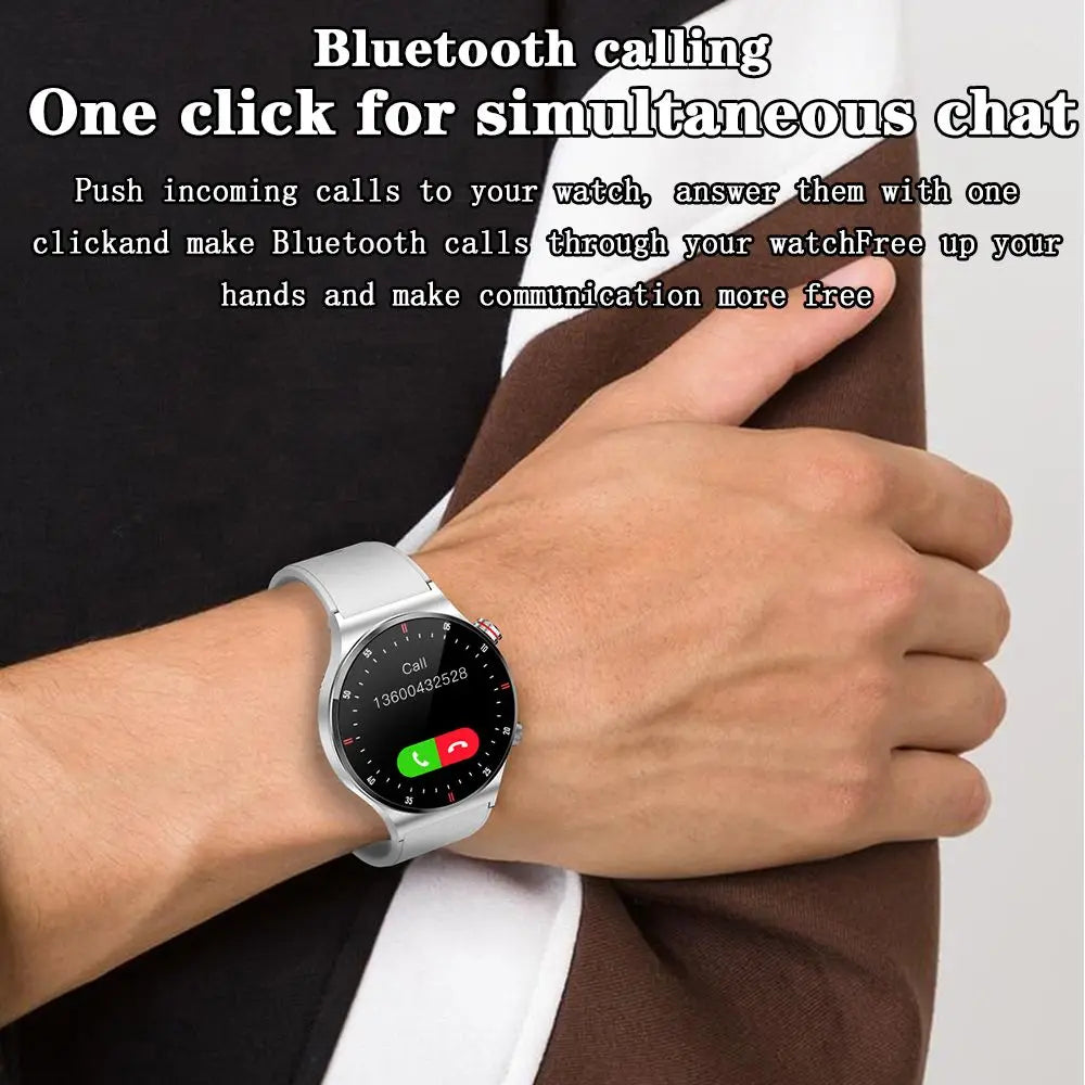 For Huawei Xiaomi 2024 New Men Smart Watch 1.28 Inch Screen Rotary Button Bluetooth Call NFC  Health Monitoring Smartwatch Women