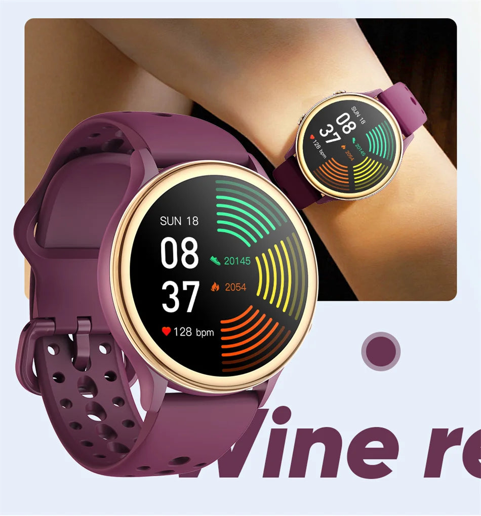 2024 Fashion Bluetooth Call Smart Watch Women 1.27 inch Heart Rate Blood Oxygen 100+Sports Waterproof Men Smartwatch For Xiaomi