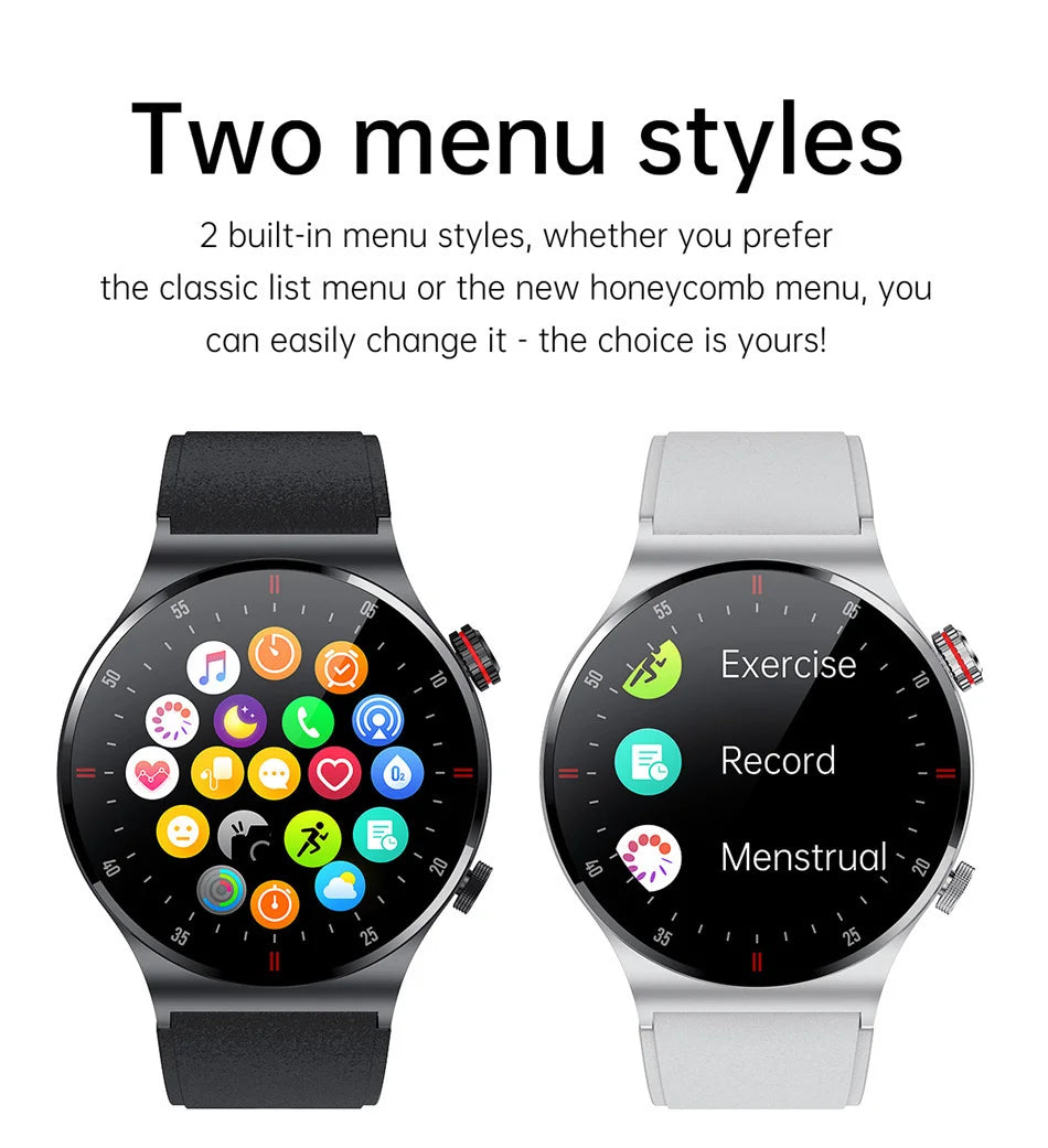 2024 NEW ECG+PPG Business Smart Watch Men Bluetooth Call Health Sleep Monitoring Multiple Sports Mode Waterproof Smartwatch