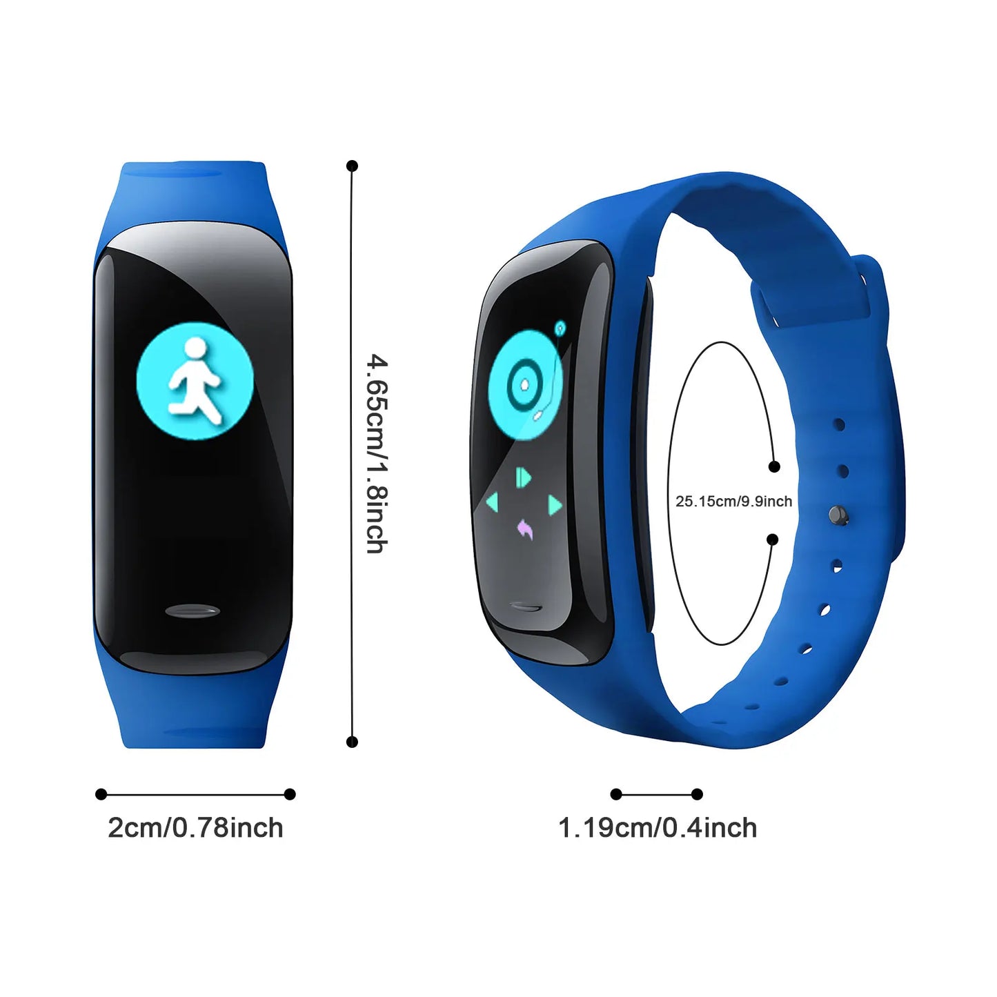 C1Plus Smart Watch Men Women Bluetooth Step Counting Sports Bracelet Fitness Tracker Heart Rate Blood Pressure Sleep