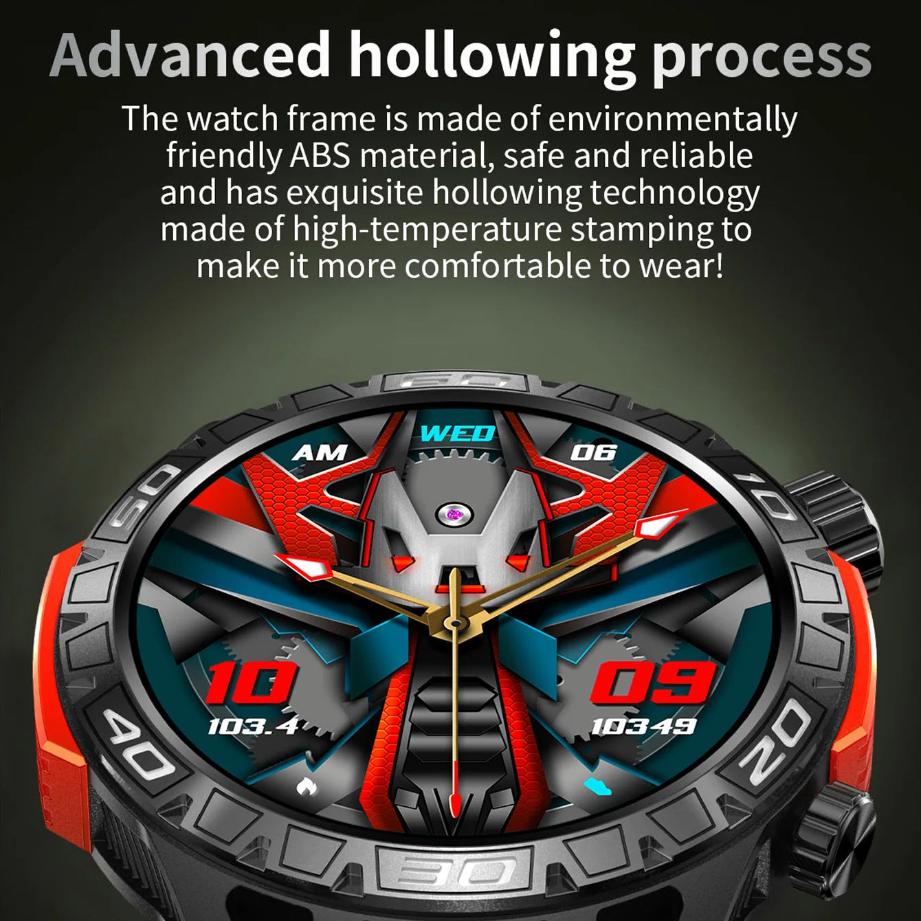 Electronic Watches Smartwatch 2024 Men's Wristwatch Portable Flashlight 10 Meters Waterproof Compatible Android IPhone IOS