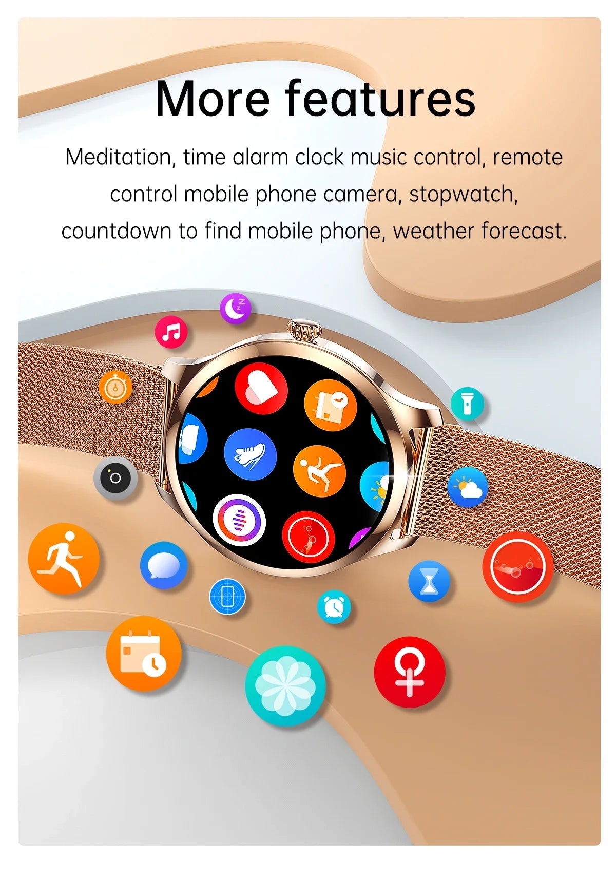 Fashion smart watch 2024 lw92 gold Relojes inteligertes smartwatch for women waterproof Bluetooth dial call full touch screen