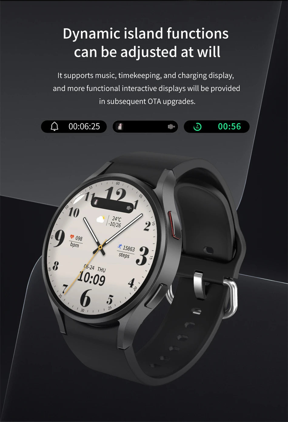 2024 New For Huawei Xiaomi GPS Sports Smart Watch Men AMOLED Display Temperature IP68 Waterproof NFC Bluetooth Call Smartwatches