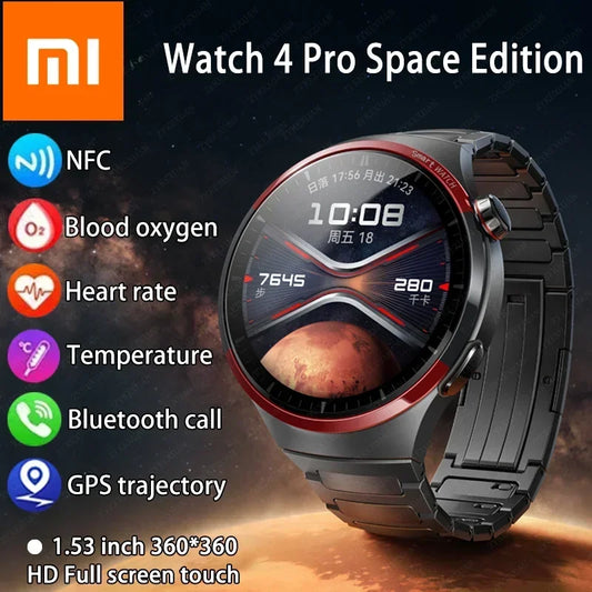 Xiaomi Watch 4 PRO Smart Watch For GT4 Pro AMOLED HD Screen Bluetooth Call GPS NFC Heart rate Sports SmartWatch Man 2024 New