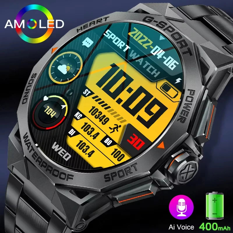 LIGE Men Smart Watch Wireless Voice Call AMOLED HD Display Watch Women Heart Rate Blood Oxygen Monitor Sport Smartwatch Man 2024