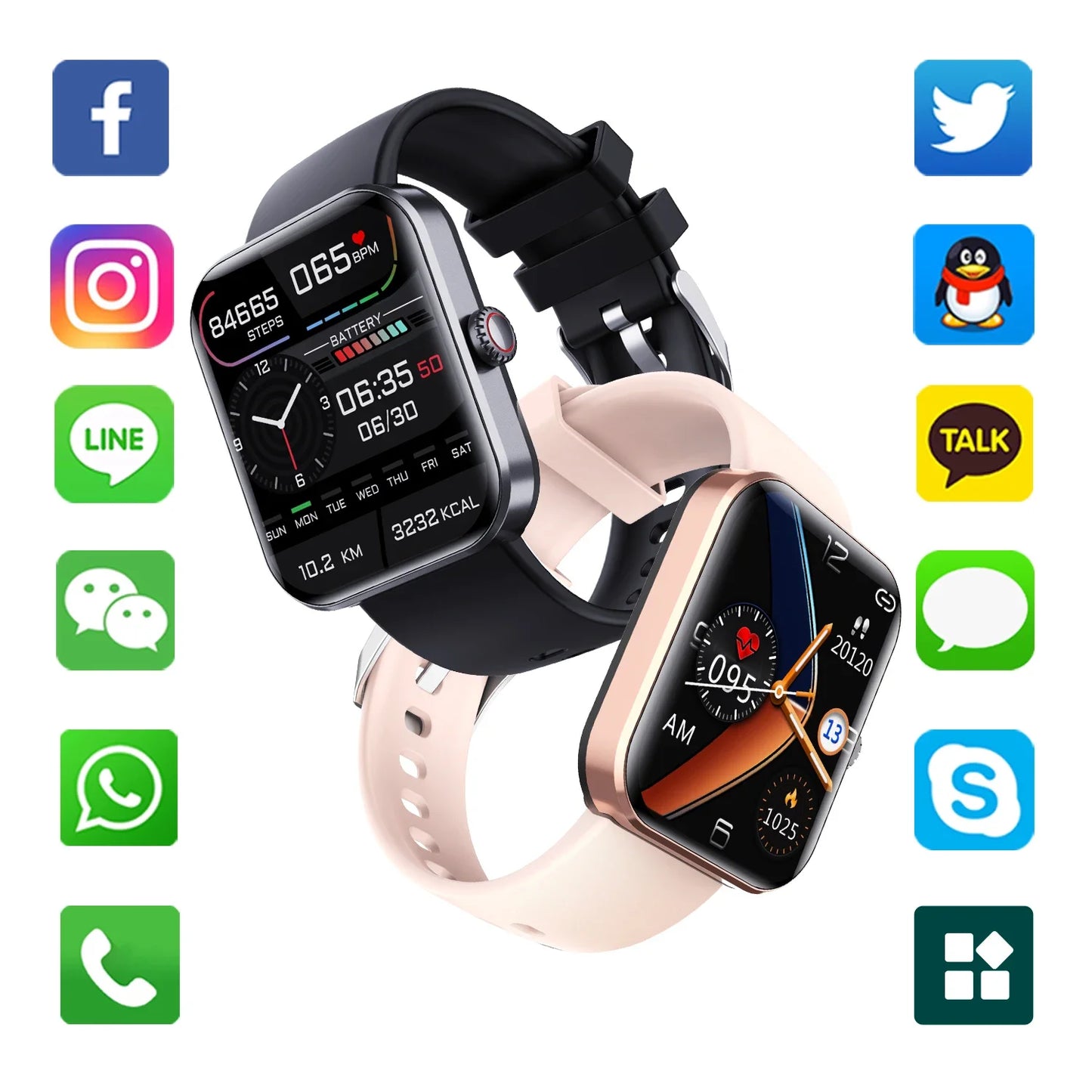 2024 New F57L Smart Watch Men 24 Hour Heart Rate Sleep 50+ Sport Temperature Monitoring Sport 1.91 Inch Touch Screen Smartwatch