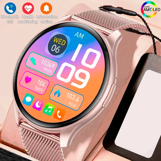 2024 New Bluetooth Calling Heart Rate Sleep Monitor Sport Models Smart Watch 1.43 inch Full Screen For Men Women Smartwatch+Box