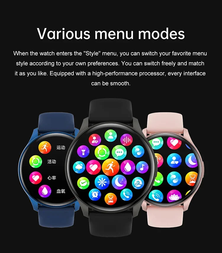 New 2024 Smart Watch Men AMOLED 1.43'' HD Screen Bluetooth Call IP68 Waterproof SmartWatch Fitness Tracker Smart Watch for Men