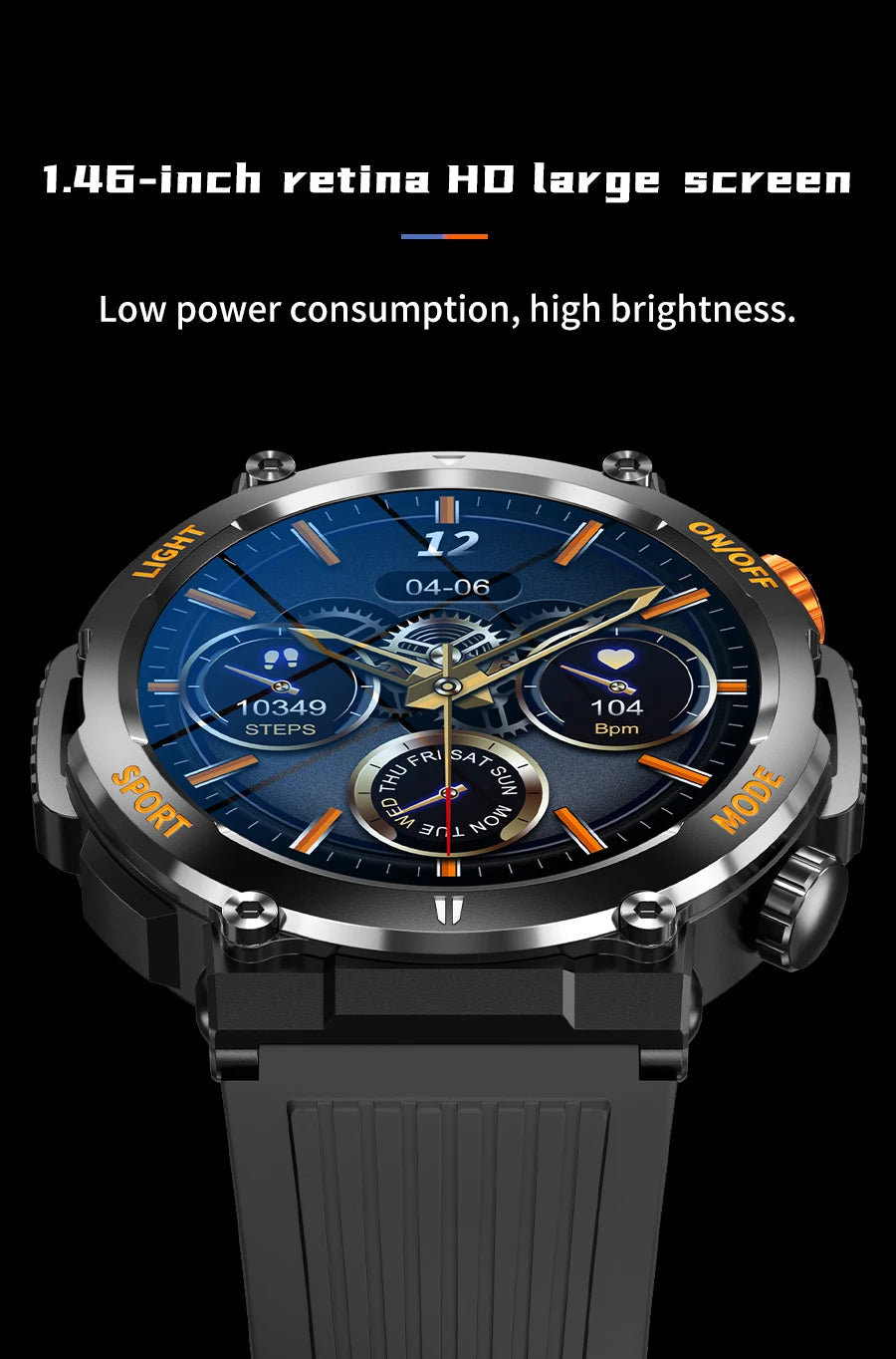 2024 New Smart watch For men 100+Sports Fitness Outdoor Survival Compass LED Light Watches Bluetooth Call Smartwatch reloj 시계