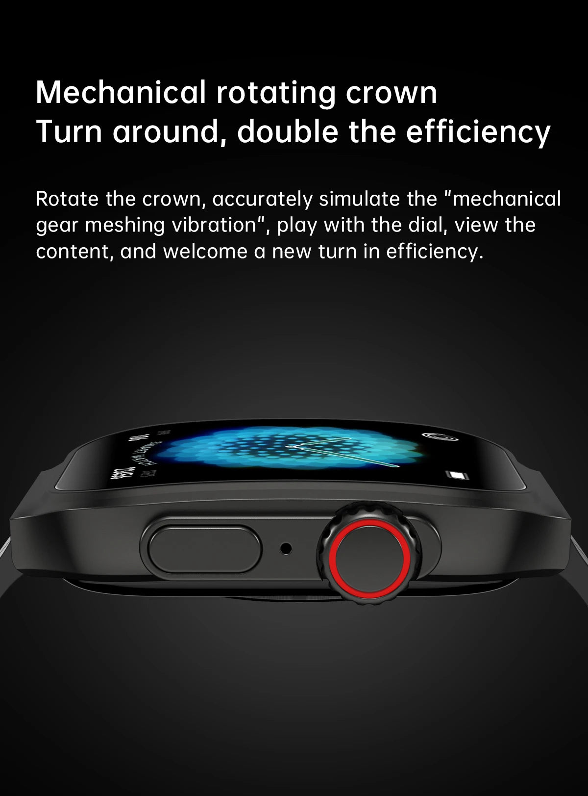 2024 New OP88 Curved Screen Reloj Smartwatch Heart Rate Blood Pressure Monitor Smart Watch With Mechanical Crown men women