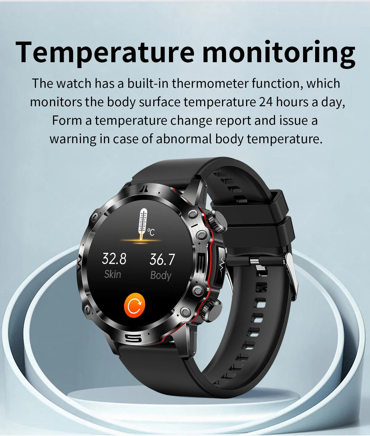 2024 New Smart Watch for Men ECG Blood Glucose Watches Uric Acid Clock Sports Fitness Tracker Bluetooth Call Health Smartwatch