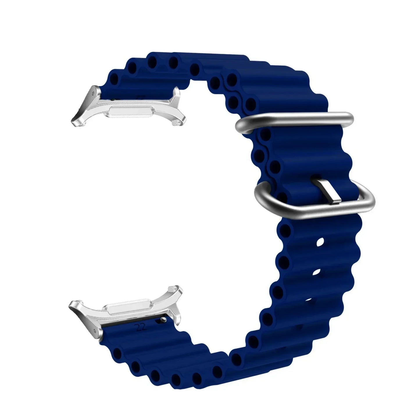 Ocean Strap for Samsung Galaxy Watch 7 Ultra 47mm Sport Silicone Bracelet for Galaxy Watch 7 Ultra Band Metal Connector Correa