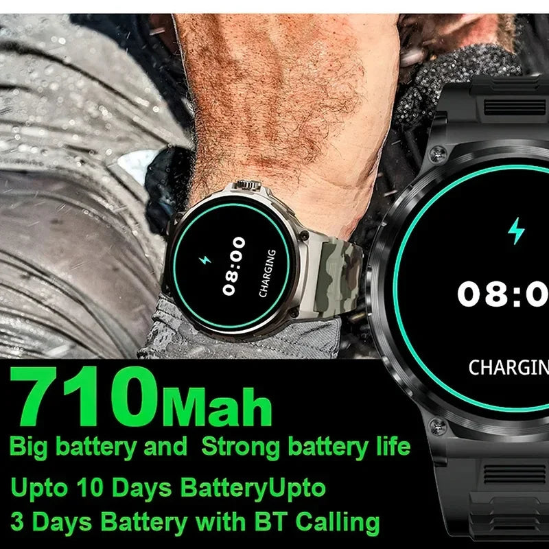 For Huawei Men Smart Watch GPS Sports 1.85 Inch Ultra HD Display Smartwatch 710 mAh Battery Bluetooth Call Smart Watch 2024 New