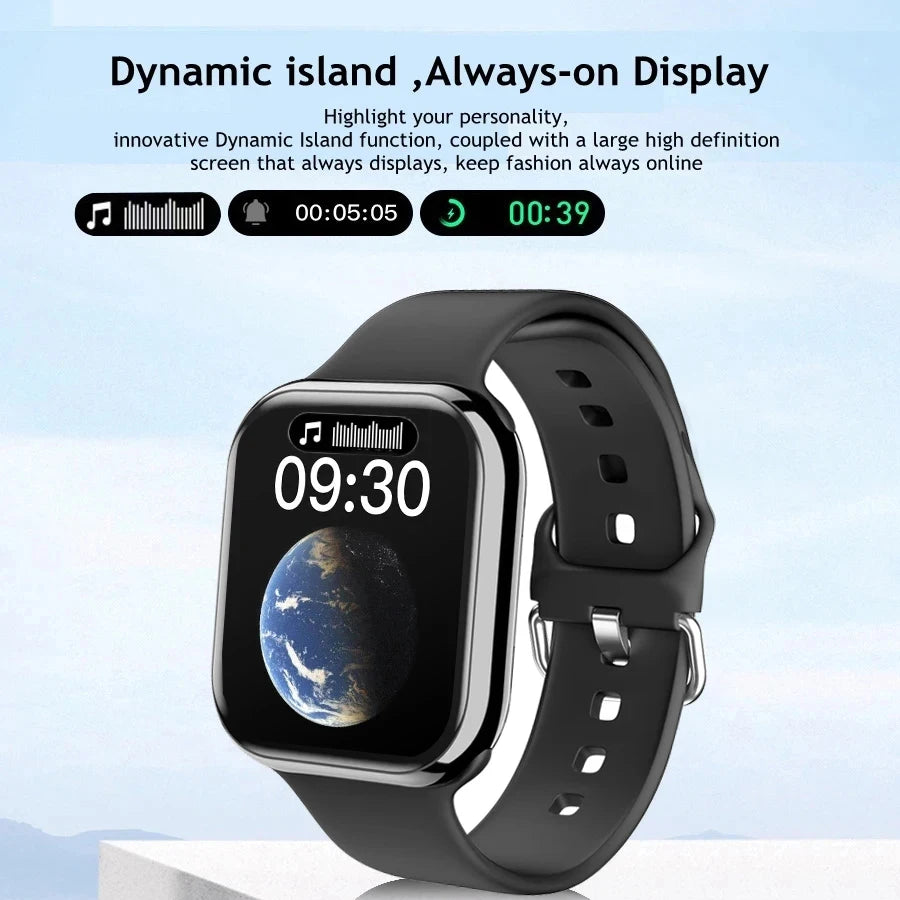 2024 Watch 9 Smart Watch Men BT Call NFC Always on Display Body Temperature Fitness Women Series 8 Smartwatch for Apple Android