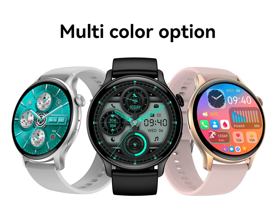 2024 Bluetooth Call Ladies Smart Watch Men AMOLED 466*466 HD Screen Always Display Watches Custom Dial NFC SmartWatch For Xiaomi