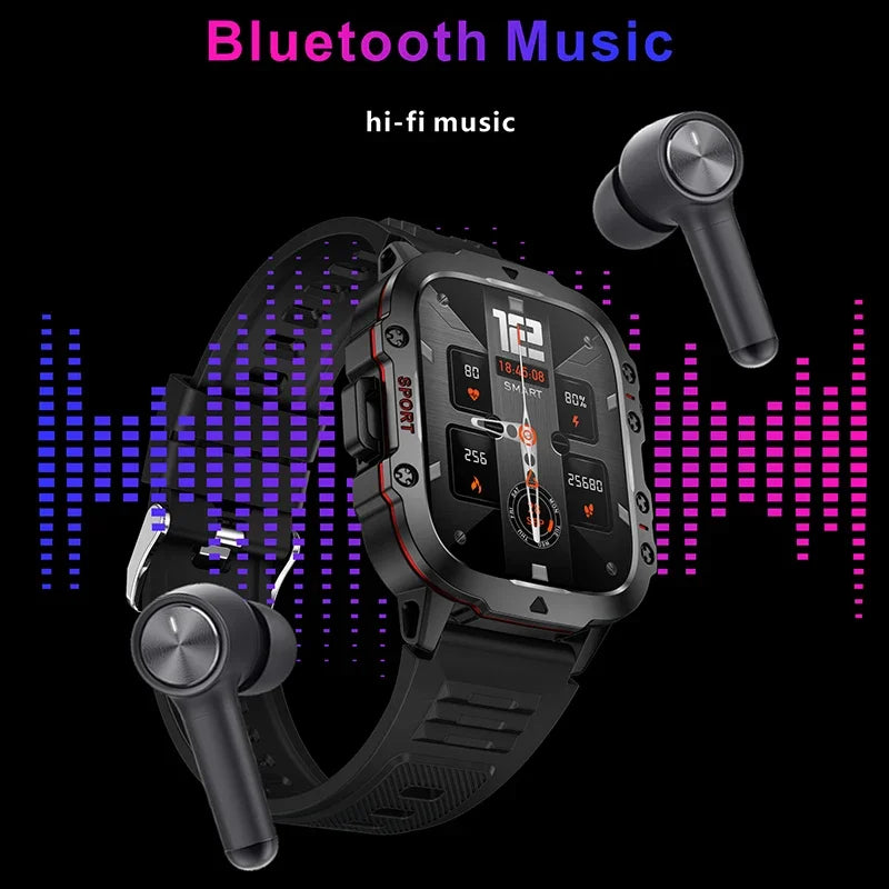 2024 New Smart Watch 1.96" Screen 420 MAh Bluetooth Call Voice Assistant Watch Sports Fitness 3TAM Waterproof Smartwatch For Men