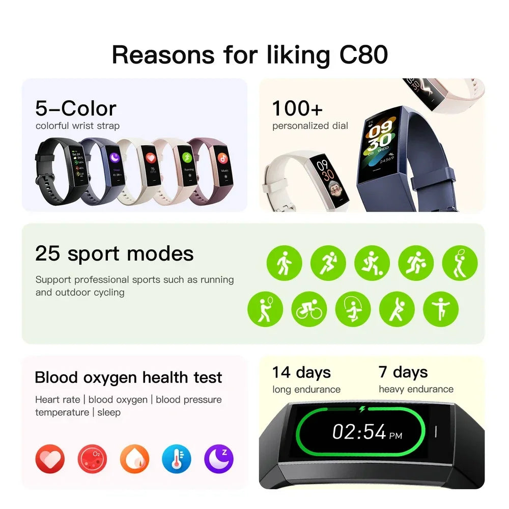 Smartwatch 2024 Woman Watch Fitness Amoled Display 1.1 Inch Blood Pressure Pedometer Bracelet Wrist Band Women'S Watches