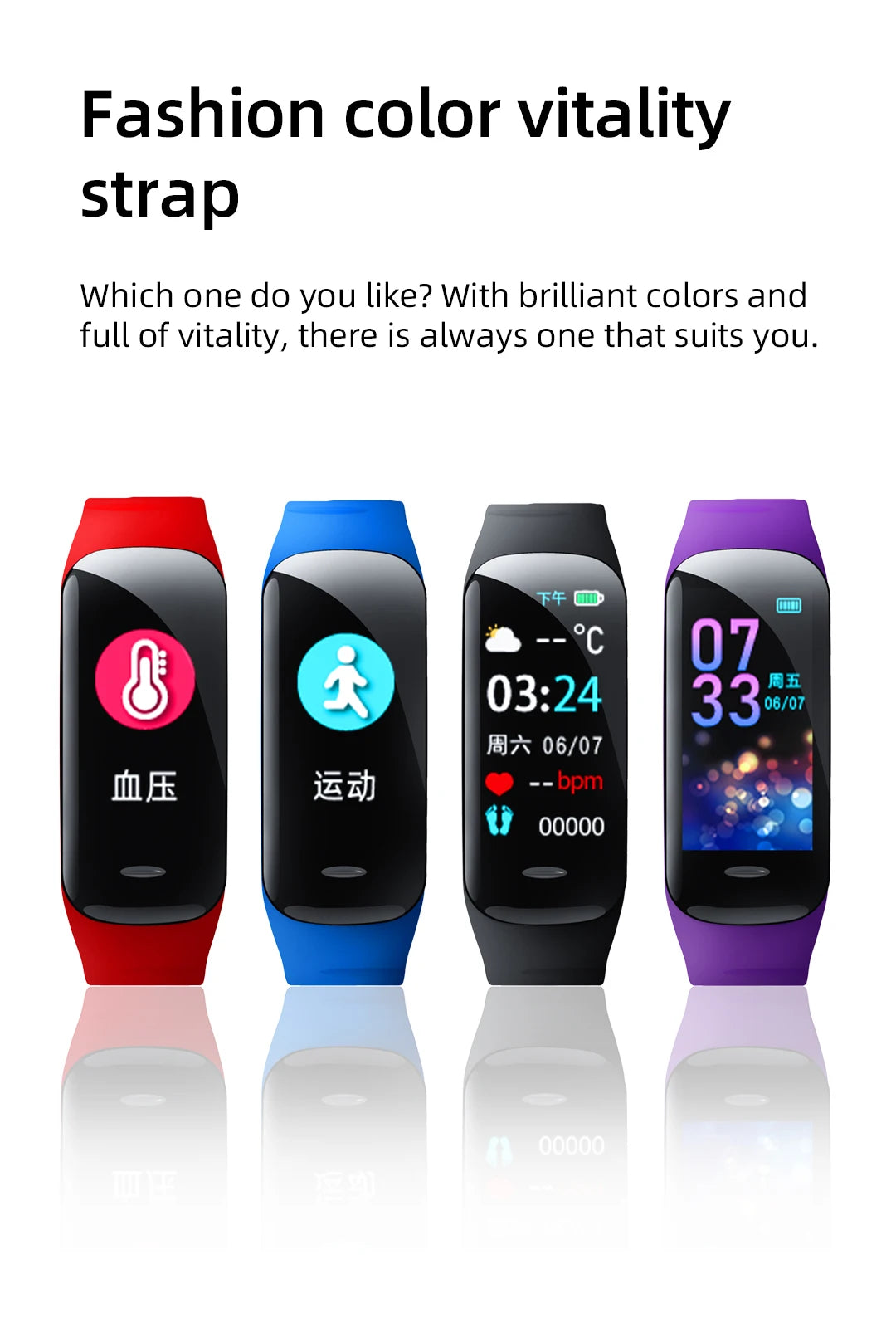 Smart watch C1 Plus Bluetooth Wristband Motion Pedometer Bracelet Alarm Clock Color Screen Multi Functional GTS Smartwatch Pro