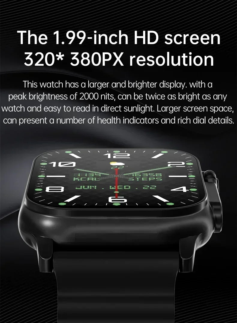 2024 T900 Ultra 2 Smart Watch Men 49mm Series 8 2.3 "AMOLED Screen NFC Compass Waterproof For Apple Watch IWO Ultra 8 Smartwatch