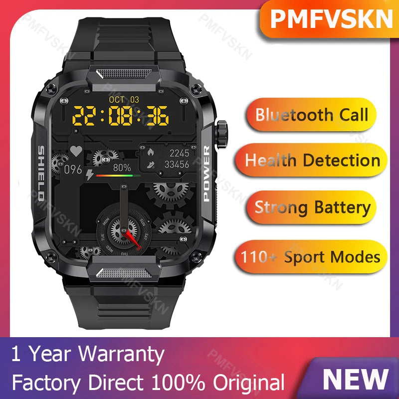 2024 Smart Watch Man 400mAh Bluetooth Call AI Voice Assistant Waterproof IP68 Smartwatch Games Outdoor Fitness Sports Watch