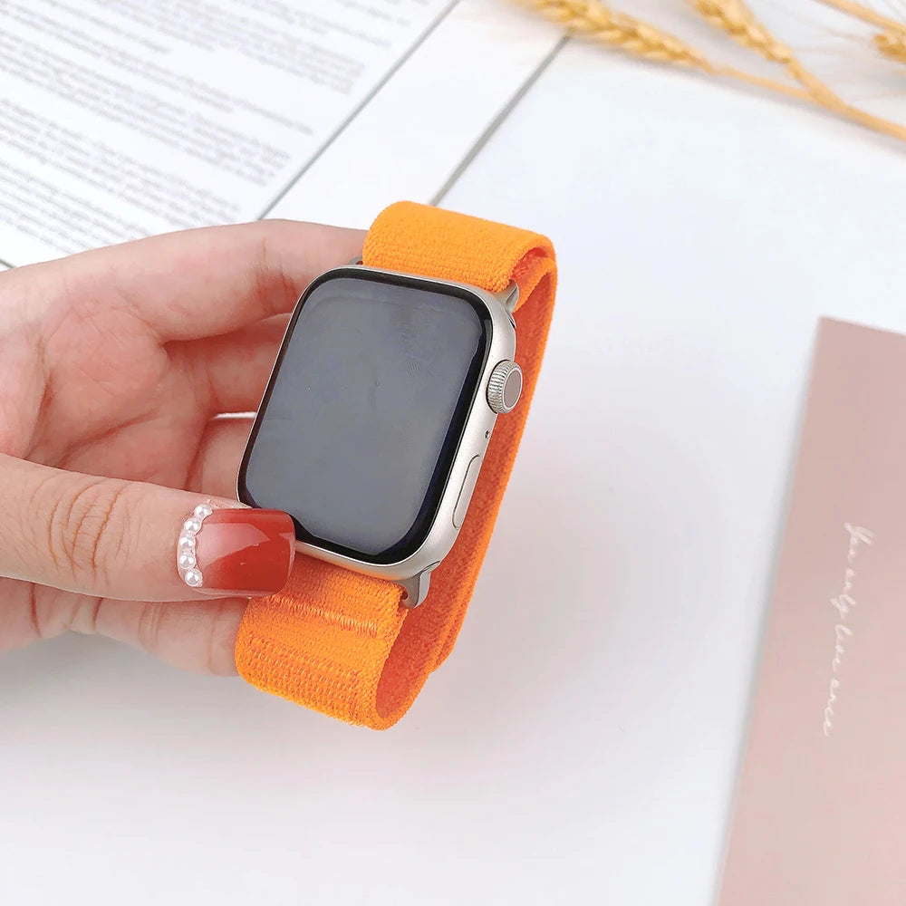 Strap for Apple Watch Band 49mm 44mm 40mm 45mm 41mm 38mm 42mm Ultra Trail Loop Bracelet Correa for Iwatch Series 9 7 Se 6 8 5 3