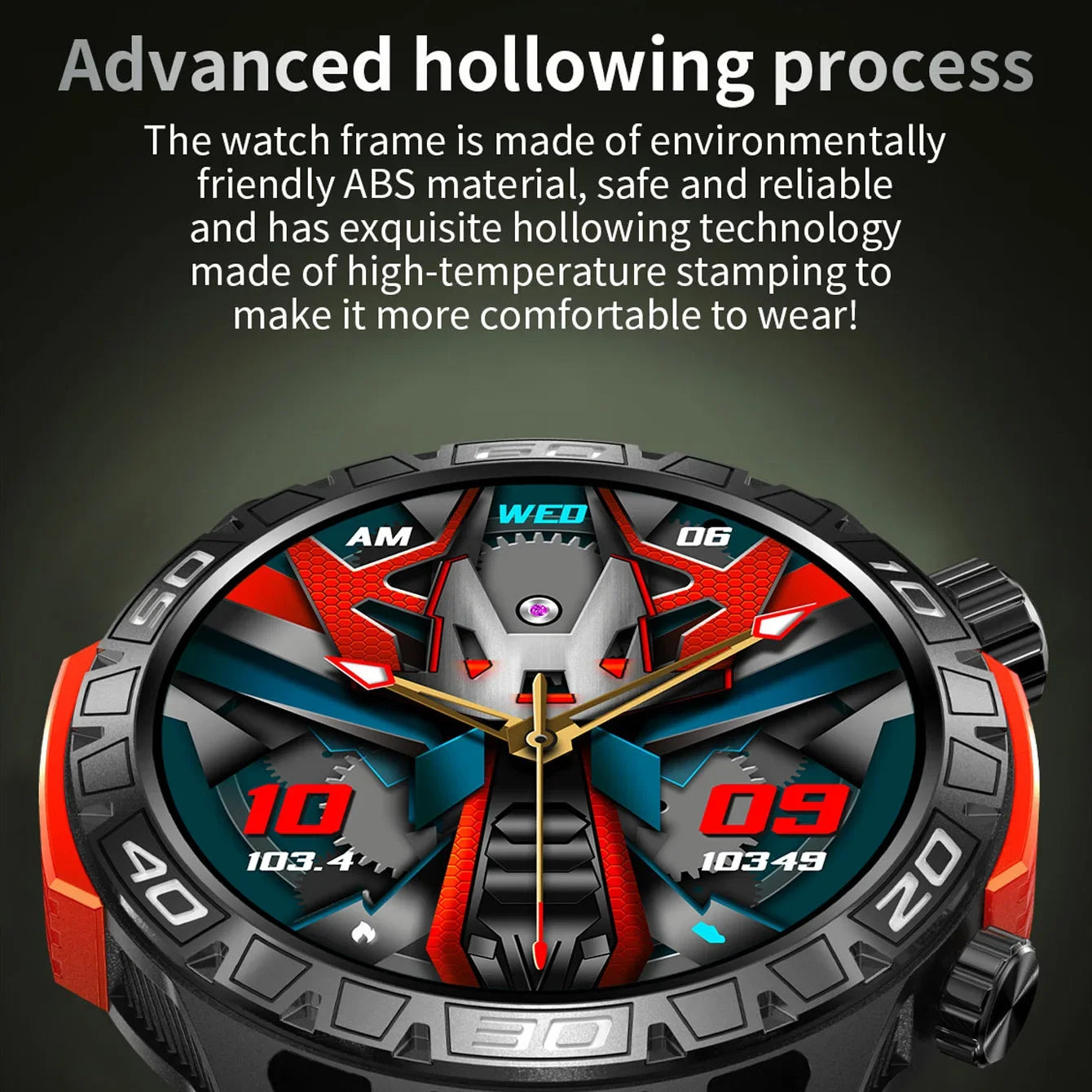 Electronic High-End Smartwatch 2024 Men'S Wristwatch Portable Flashlight 10 Meters Waterproof Compatible Android Iphone Ios