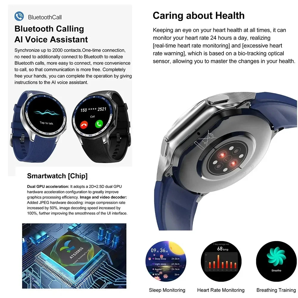 MAOYUAN 2024 New For OPPO Watch X Smart Watch Men 4G Memory Music Video Bluetooth Call Waterproof Smartwatches For Android IOS