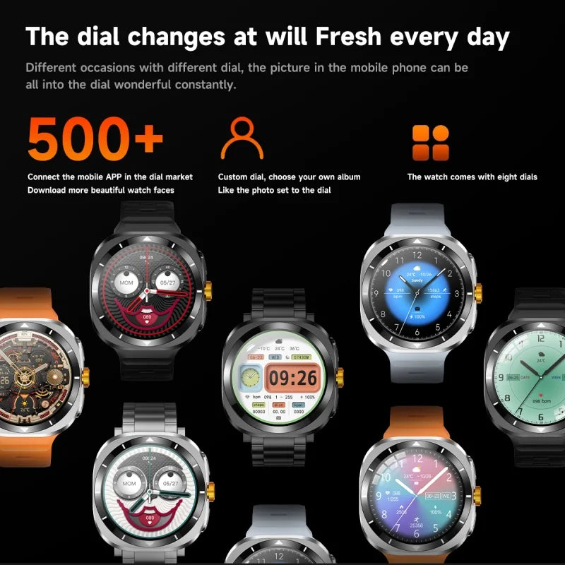 2024 New For Samsung Galaxy Watch 7 Classic Smart Watch Men women Custom Dial HD AMOLED Voice Call GPS NFC Tracker Sport Watches