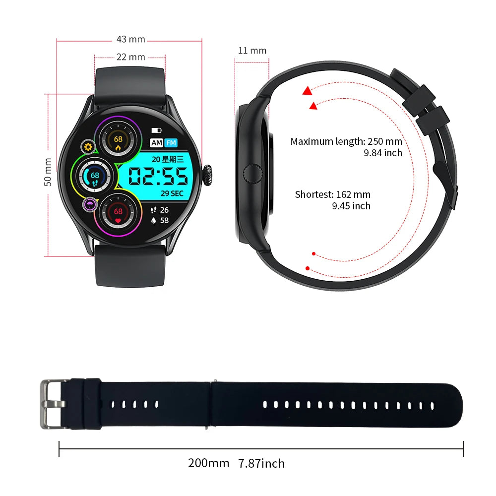 Smartwatch Watch for Women Elegant 2024 Korean Support Smart Watches Waterproof Aiweile AW19  for Huawei Xiaomi Fitness Bracele