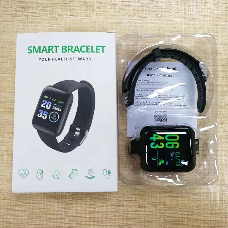 2024 New Smart Watch 116 Plus Bluetooth Connectivity Phone Watch Heart Rate Monitor Sport Fitness Waterproof Watches Man Woman