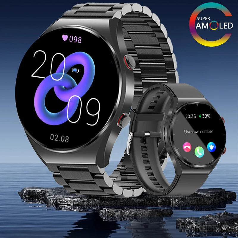 2024 Blood glucose Bluetooth Call Smart Watch Men Heart Rate Blood Oxygen Health Smartwatch Waterproof Sport Watch for Xiaomi