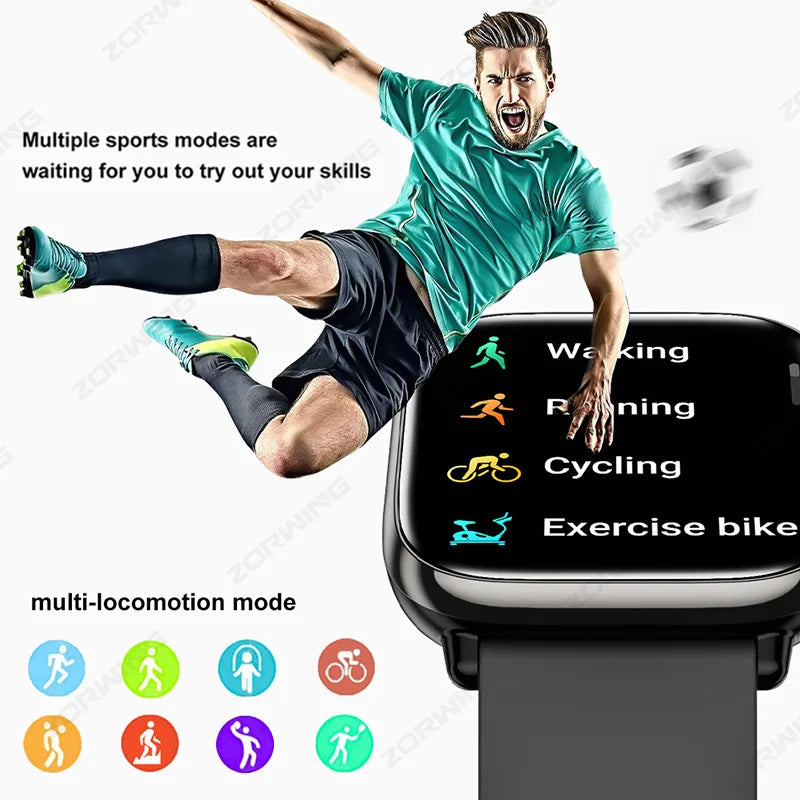 HD12 AMOLED Screen Smart Watch Men Women Bluetooth Call NFC Calendar Smartwatch Heart Rate Blood Pressure Sport Watch 40mm 2024