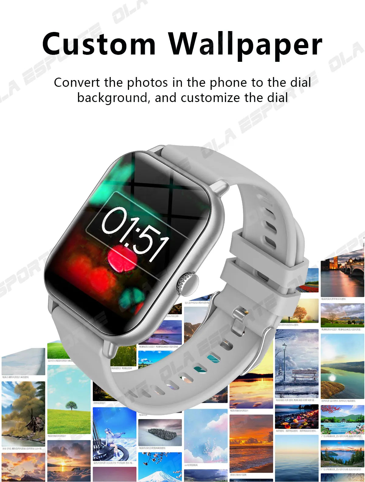 Smart Watch 2024 Bluetooth Call Music Smart Watches For Men 1.44'' Touch Dial Fitness Tracker Waterproof Smartwatch For Android