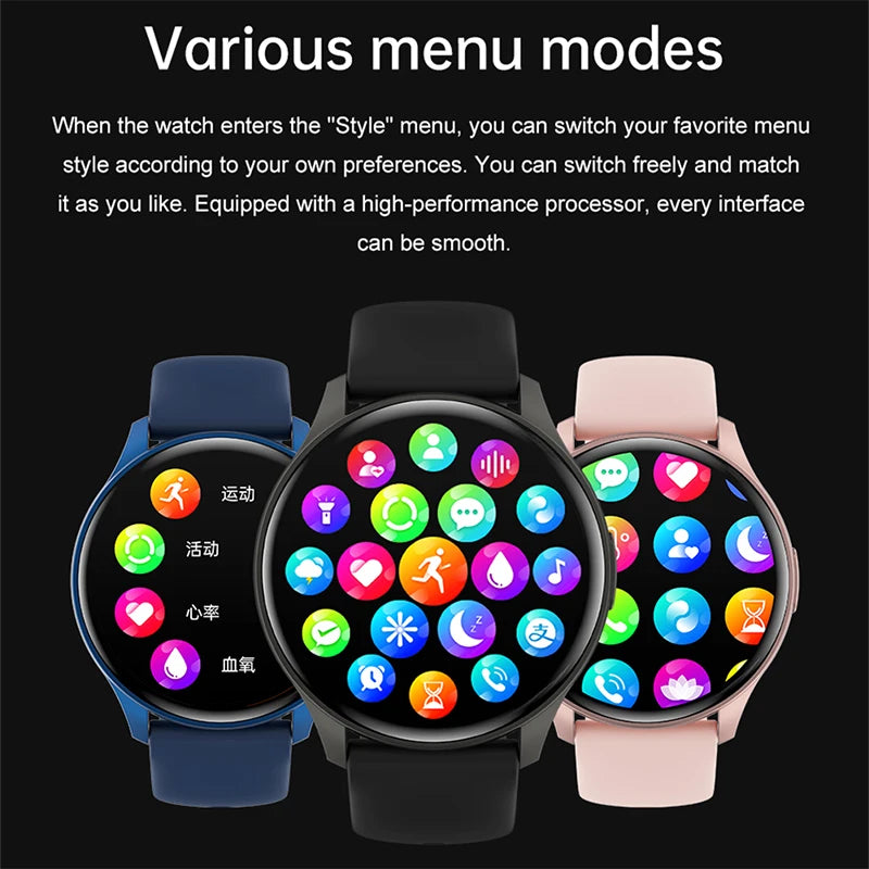 2024 New Smart Watch 1.43 inches Bluetooth Call Sports Fitness Smartwatch Women Men AMOLED 466*466 HD Screen Smartwatches Ladies