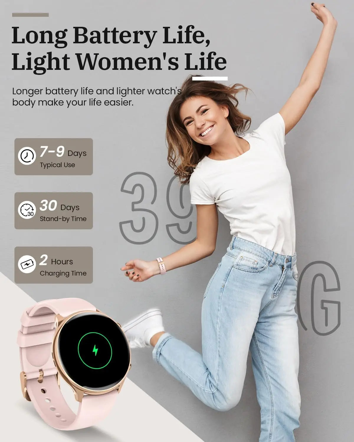 2024 NFC Smart watch function HD call 120+ Sport Mode for Android ios Gift for Women heart rate blood pressure smartwatch ladies