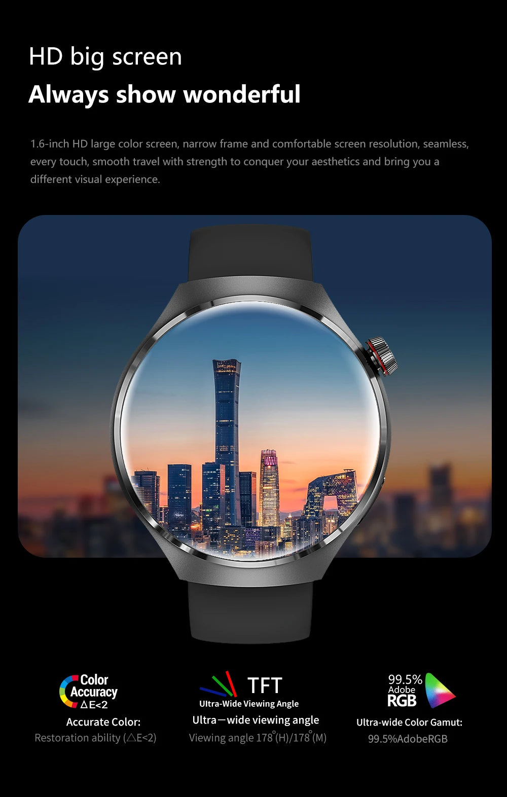 2024 New GPS route tracking NFC men smartwatch 1.53 HD screen heart rate Bluetooth call IP68 waterproof blood glucose smartwatch