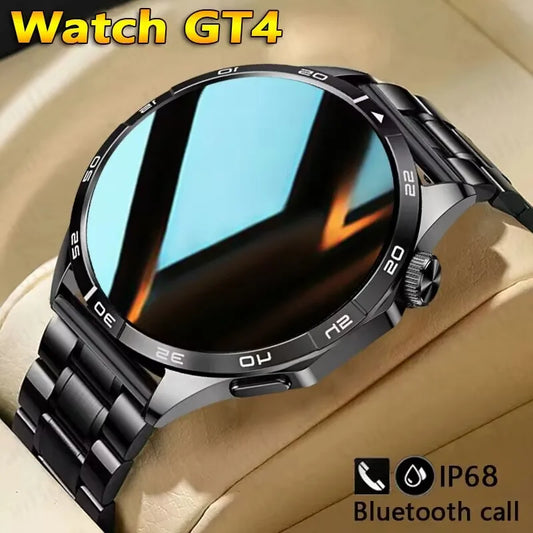 NFC GPS Tracker AMOLED Watch 4 Pro Smart Watch Men 1.43 " 466*466 HD Screen Always Display Bluetooth Call SmartWatch 2024 New