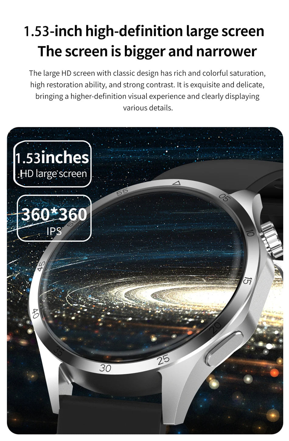 For Huawei Smart Watch Men 2024 New Watch 4 Pro AMOLED HD Screen Bluetooth Call NFC Health Monitoring GPS Tracker Smartwatch