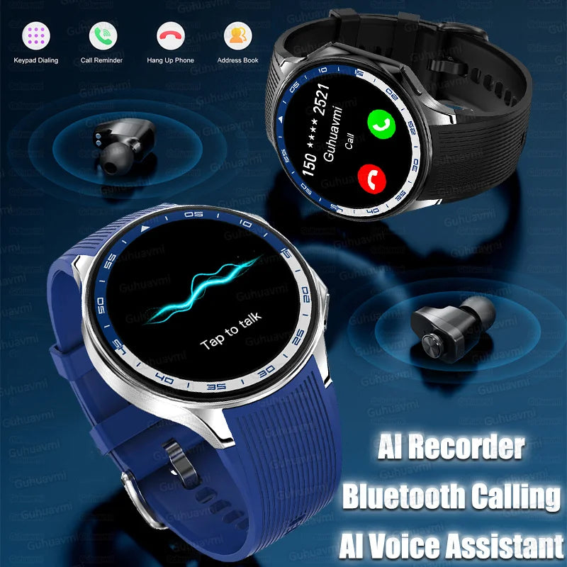 2024 New For OPPO IOS Watch X High-End Business Watches 4G Large Memory Album Smartwatch Men Sports Fitness Waterproof Bracelet