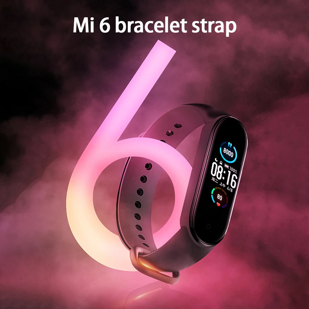 2023 New Watchband For Mi Band 5 Bracelet Xiaomi Mi Band 6 Strap Silicone Sport Replacement Wristband Smartwatch Accessories