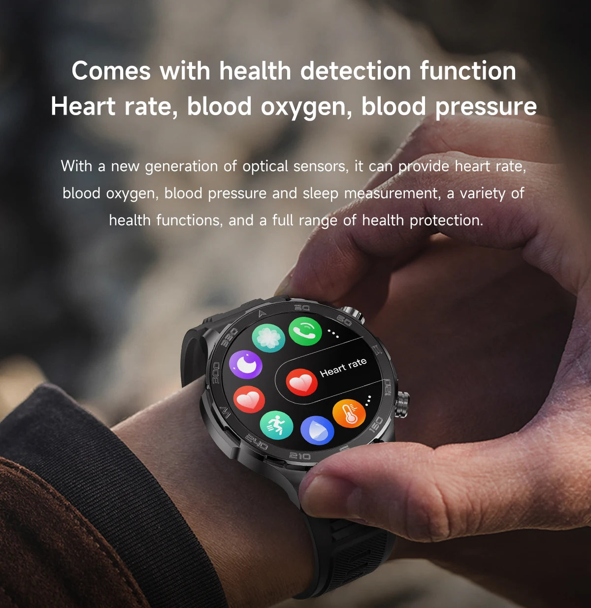 2024 New For Huawei Xiaomi Smart Watch Men AMOLED HD Screen NFC GPS Motion Trail Health Check Bluetooth Call Compass Smartwatch