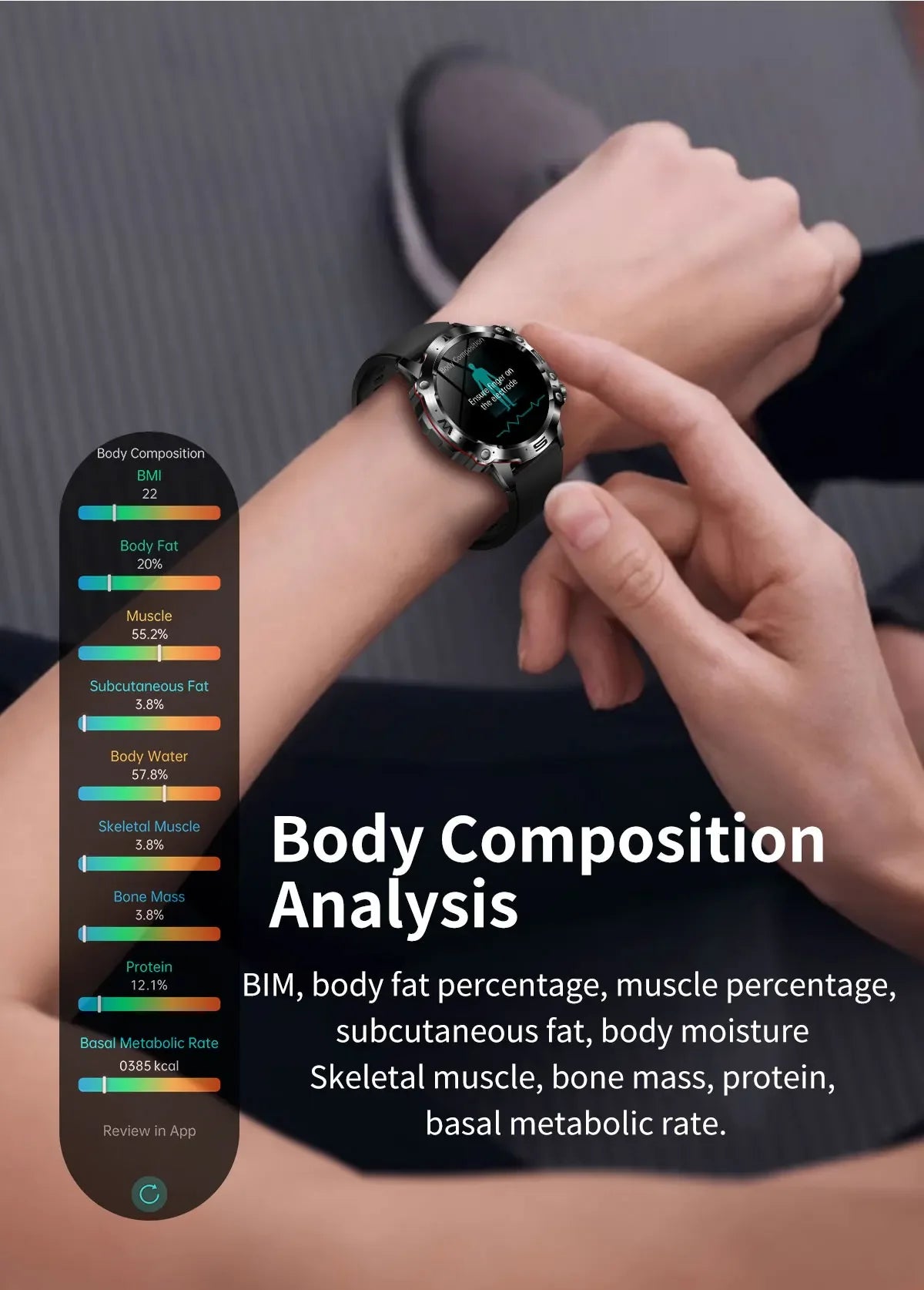 ET482 ECG Smart Watch Men Health Monitoring IP68 Waterproof Smartwatch Women Fitness Tracker Voice Assistant Bracelet 2024