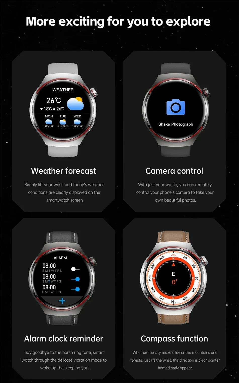 Xiaomi Watch 4 PRO Smart Watch For GT4 Pro AMOLED HD Screen Bluetooth Call GPS NFC Heart rate Sports SmartWatch Man 2024 New