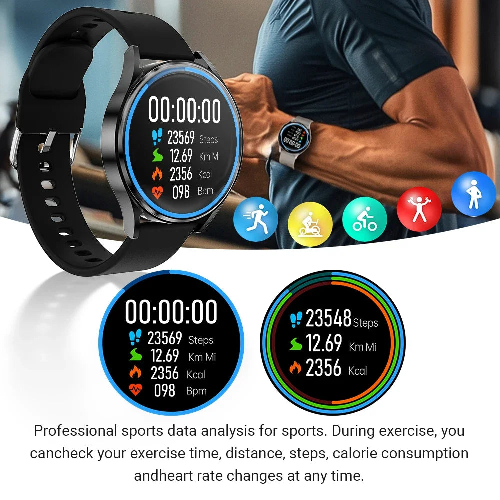 Zordai OD5 Galaxy Smartwatch 6 Men's GPS Track Full Touch Blood Pressure Bluetooth Call Smart Watch Men Women For iphone Samsung