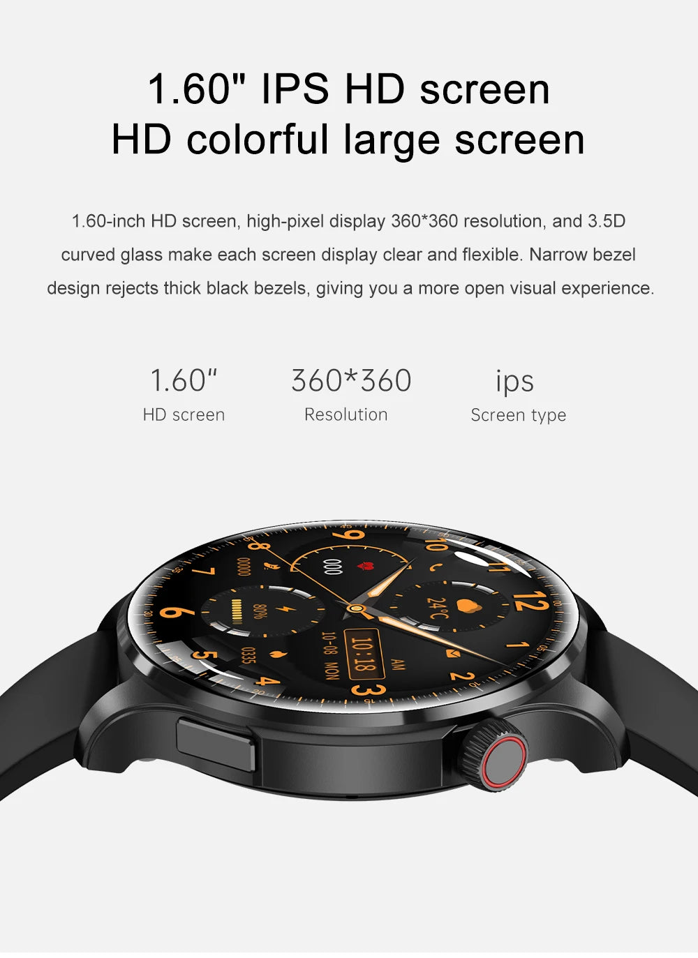 2024 New Smart Watch Men GPS Track Heart Rate Blood Sugar Blood Pressure Blood Oxygen Clock BT Call IP68 Waterproof Smartwatch