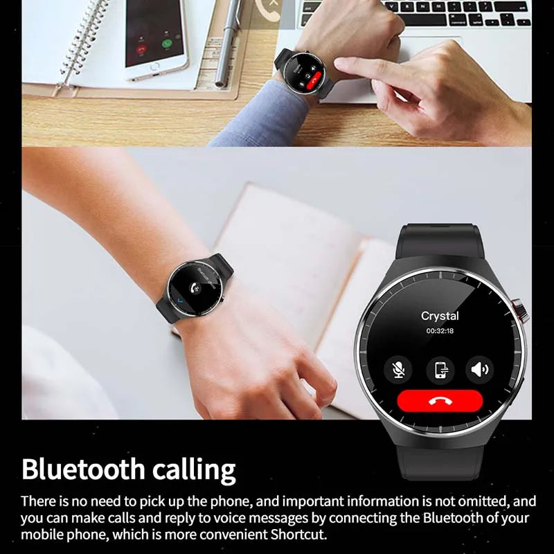 For HUAWEI GT4 Pro GPS NFC Smart Watch Men 360*360 AMOLED Screen Heart rate Bluetooth Call IP68 Waterproof Man Smartwatch 2024